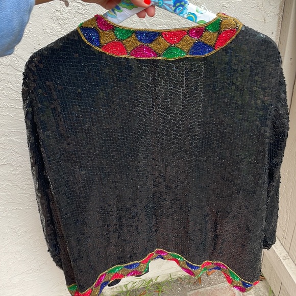 Vintage Eve‘s Allure sequin jacket XXL - Picture 4 of 4